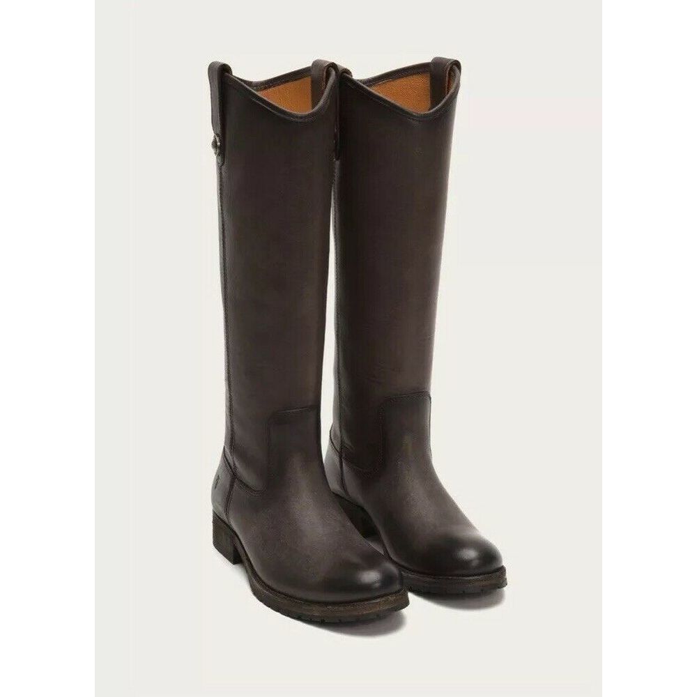 Frye Melissa Button Lug Tall Leather Ridin…